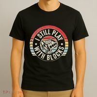 I Still Play With Blocks Racing Maintenance T-Shirt thumb 3