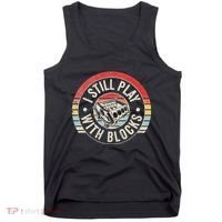 I Still Play With Blocks Racing Maintenance Tank Top thumb 0