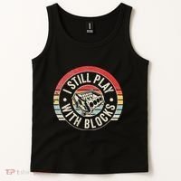 I Still Play With Blocks Racing Maintenance Tank Top thumb 2
