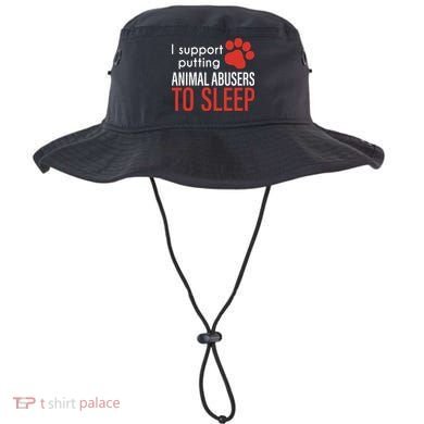 I Support Putting Animal Abusers To Sleep Bucket Hat