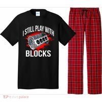 I Still Play With Blocks Funny Mechanic Pajama Set thumb 0