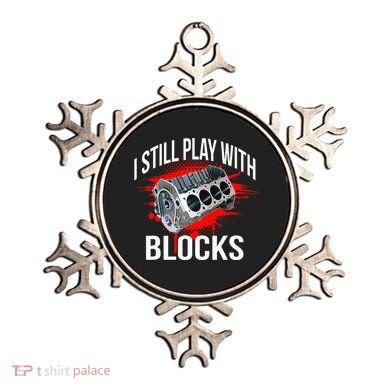 I Still Play With Blocks Funny Mechanic Ornament