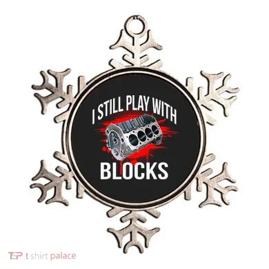 I Still Play With Blocks Funny Mechanic Ornament
