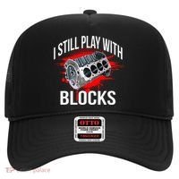 I Still Play With Blocks Funny Mechanic Hat thumb 0