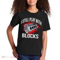 I Still Play With Blocks Funny Mechanic Kids T-Shirt thumb 2