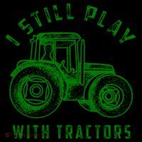 I Still Play With Tractors Gift Cute Bulldozer Farm Gift Women's Hoodie thumb 2