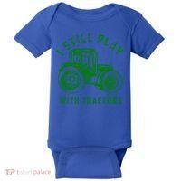 I Still Play With Tractors Gift Cute Bulldozer Farm Gift Baby Bodysuit thumb 0
