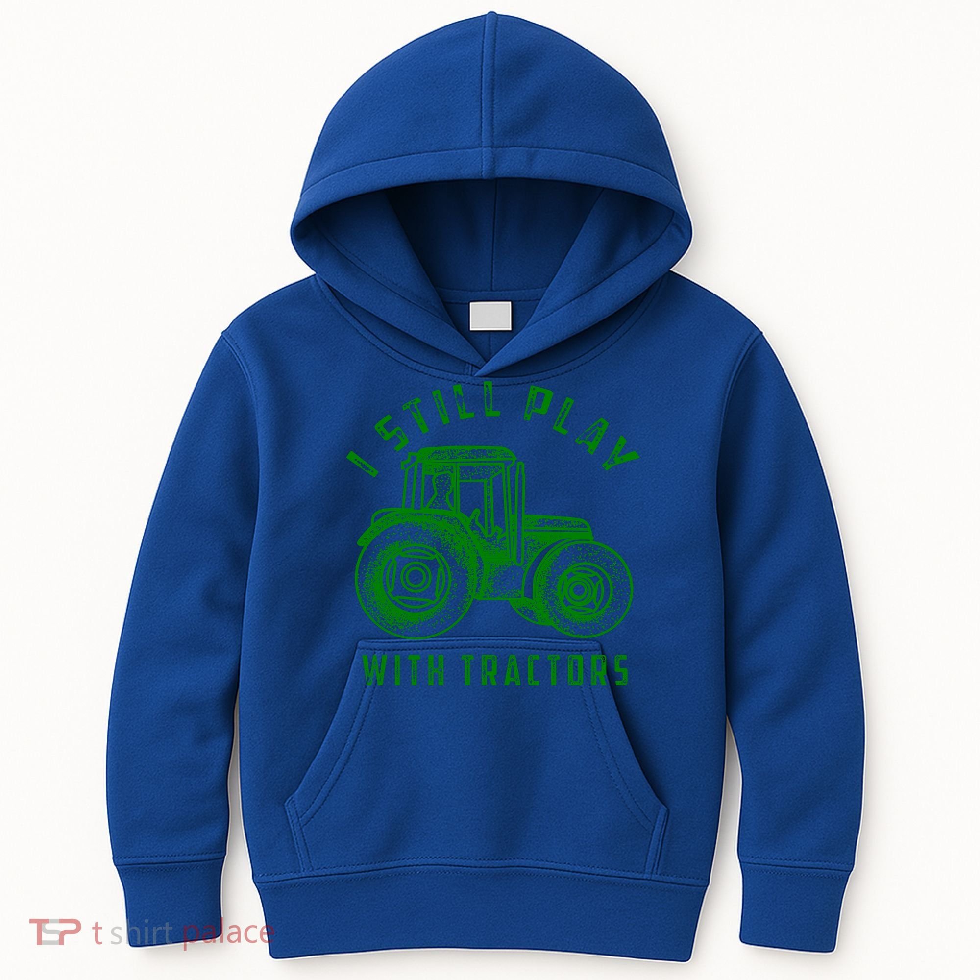 I Still Play With Tractors Gift Cute Bulldozer Farm Gift Kids Hoodie
