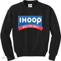 Ihoop So Please Watch Your Ankles Funny Basketball Kids Sweatshirt thumb 0