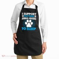 I Support Putting Animal Abusers To Sleep Apron thumb 2