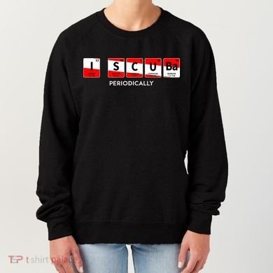 I Scuba Periodically Element Design With Number And Weight Women's Sweatshirt
