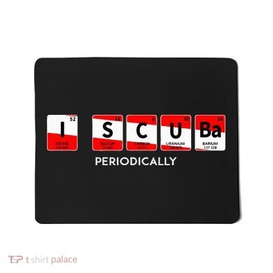 I Scuba Periodically Element Design With Number And Weight Mousepad