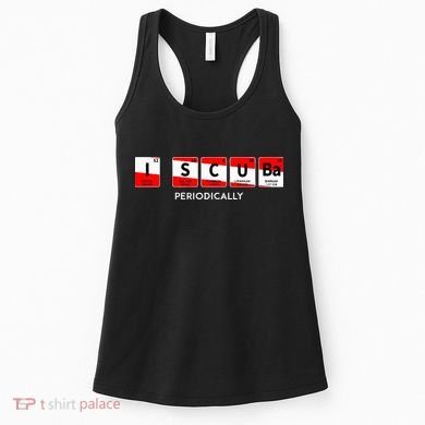 I Scuba Periodically Element Design With Number And Weight Women's Tank Top