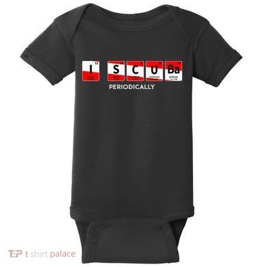 I Scuba Periodically Element Design With Number And Weight Baby Bodysuit