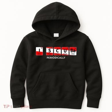 I Scuba Periodically Element Design With Number And Weight Kids Hoodie