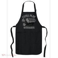 I Still Play With Blocks Racing Maintenance Man Gift Apron thumb 0
