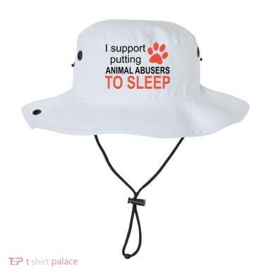 I Support Putting Animal Abusers To Sleep Bucket Hat
