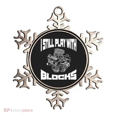 I Still Play With Blocks Meaningful Gift Mechanic Engine Motor Ornament