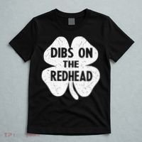 Irish St Patricks Day Shamrock Dibs On The Redhead T-Shirt thumb 5