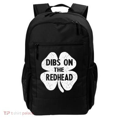 Irish St Patricks Day Shamrock Dibs On The Redhead Backpack
