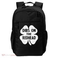 Irish St Patricks Day Shamrock Dibs On The Redhead Backpack thumb 0