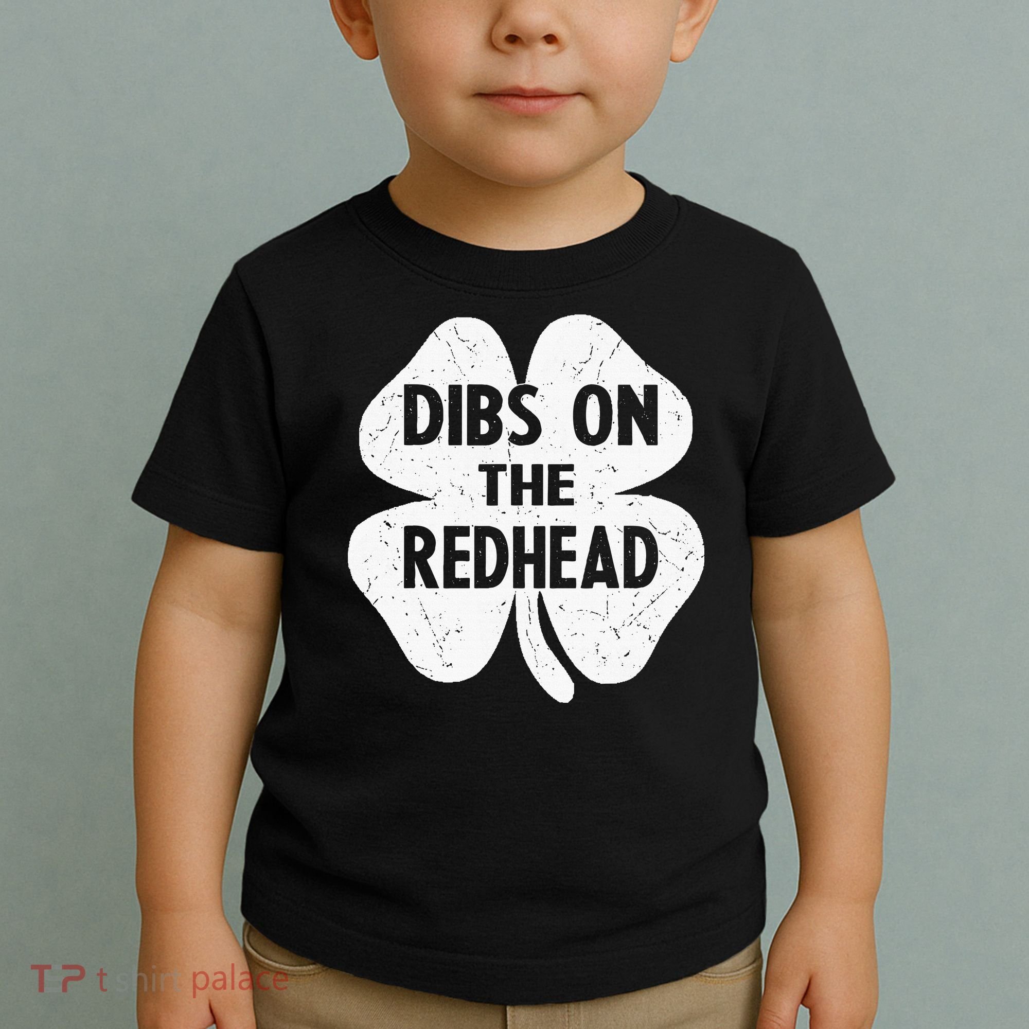 Irish St Patricks Day Shamrock Dibs On The Redhead Toddler T-Shirt