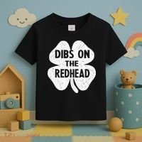 Irish St Patricks Day Shamrock Dibs On The Redhead Toddler T-Shirt thumb 3