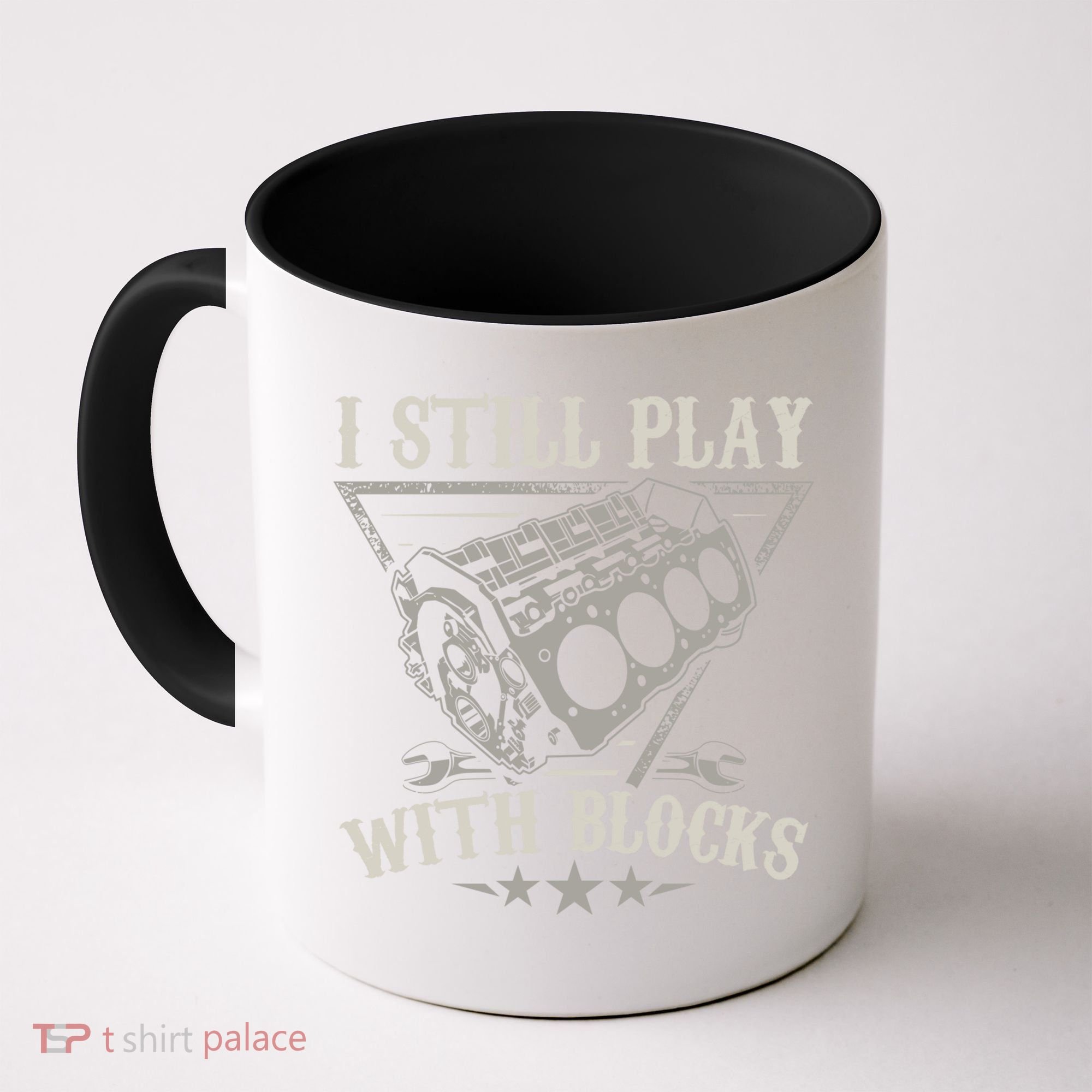 I Still Play With Blocks Car Mechanic Motor Engine Coffee Mug