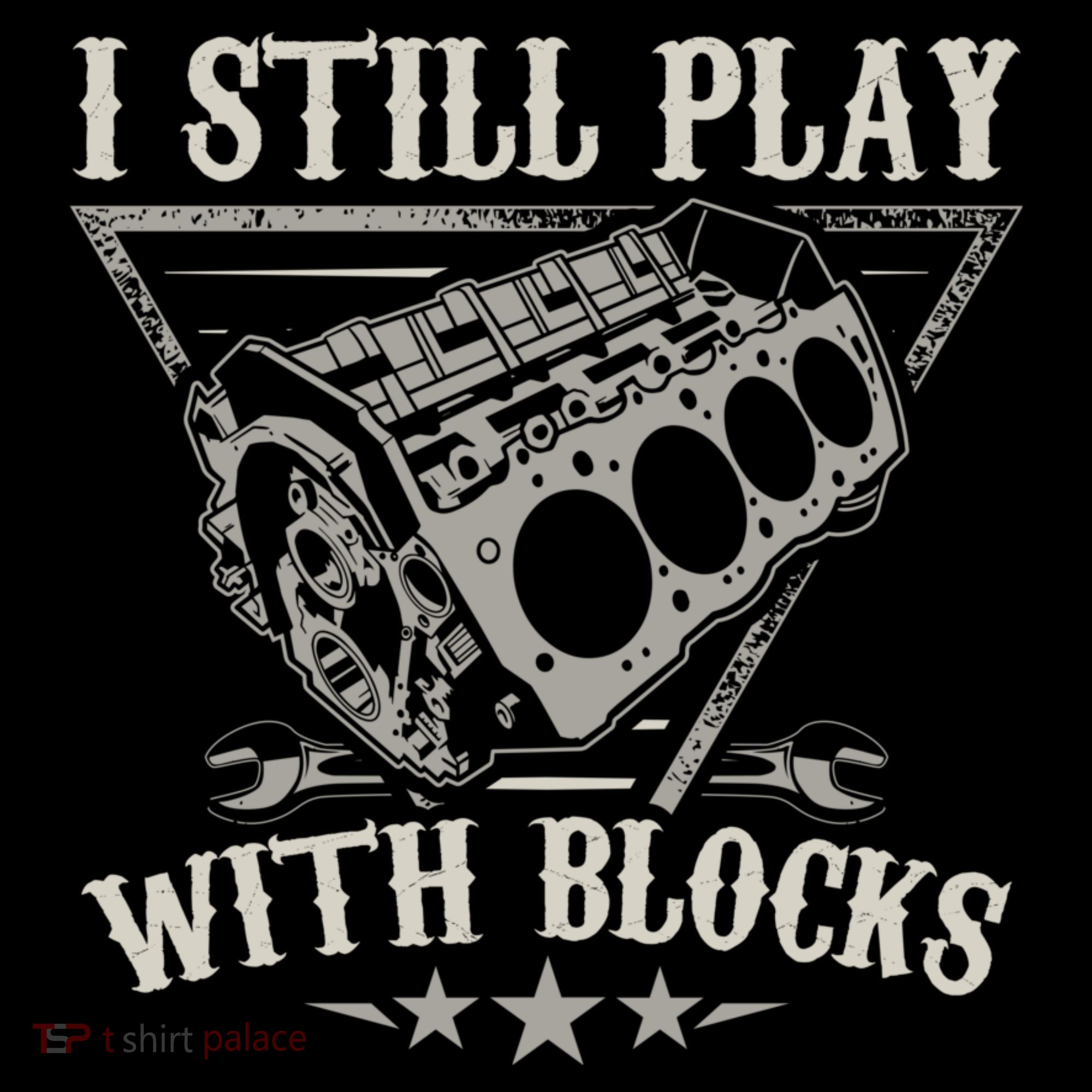 I Still Play With Blocks Car Mechanic Motor Engine Women's Hoodie
