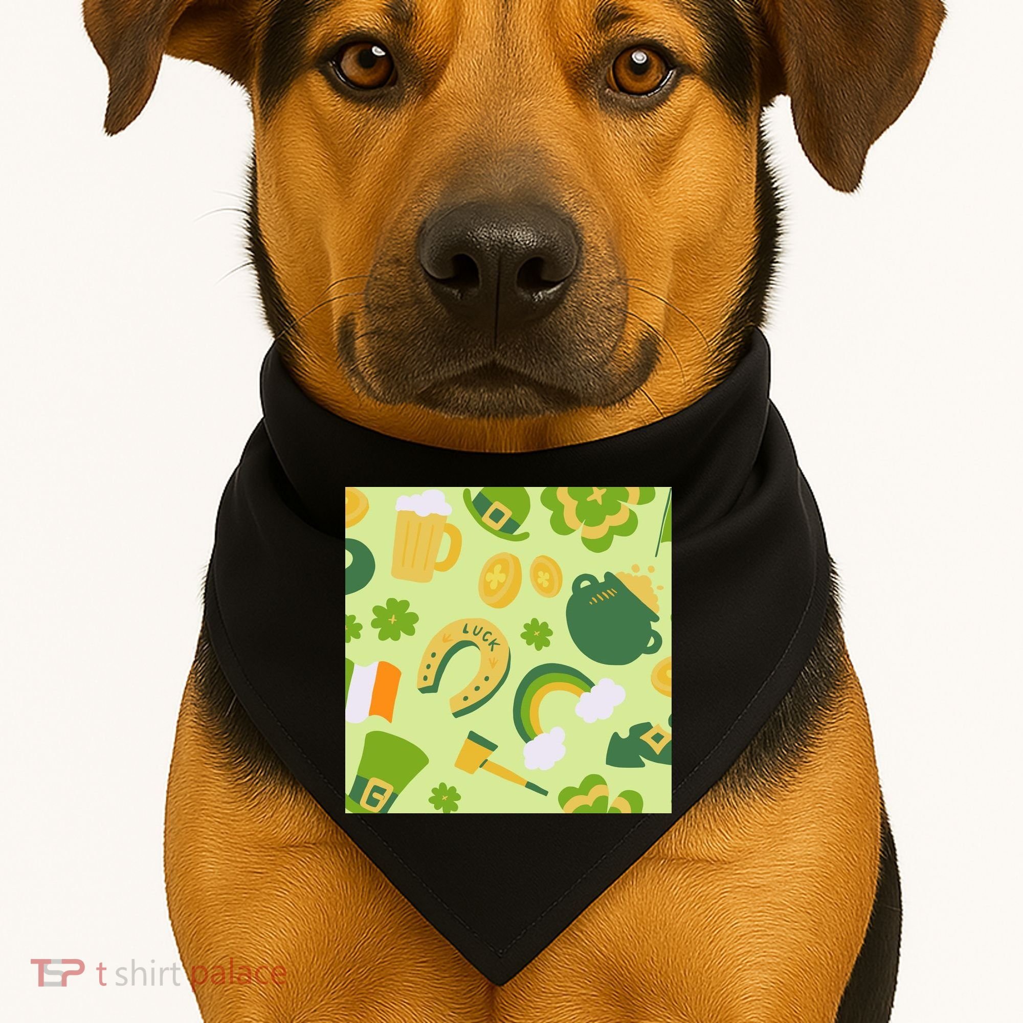 Ireland St Patrick's Day Celebration USA-Made Doggie Bandana