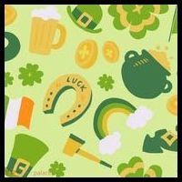 Ireland St Patrick's Day Celebration USA-Made Doggie Bandana thumb 2