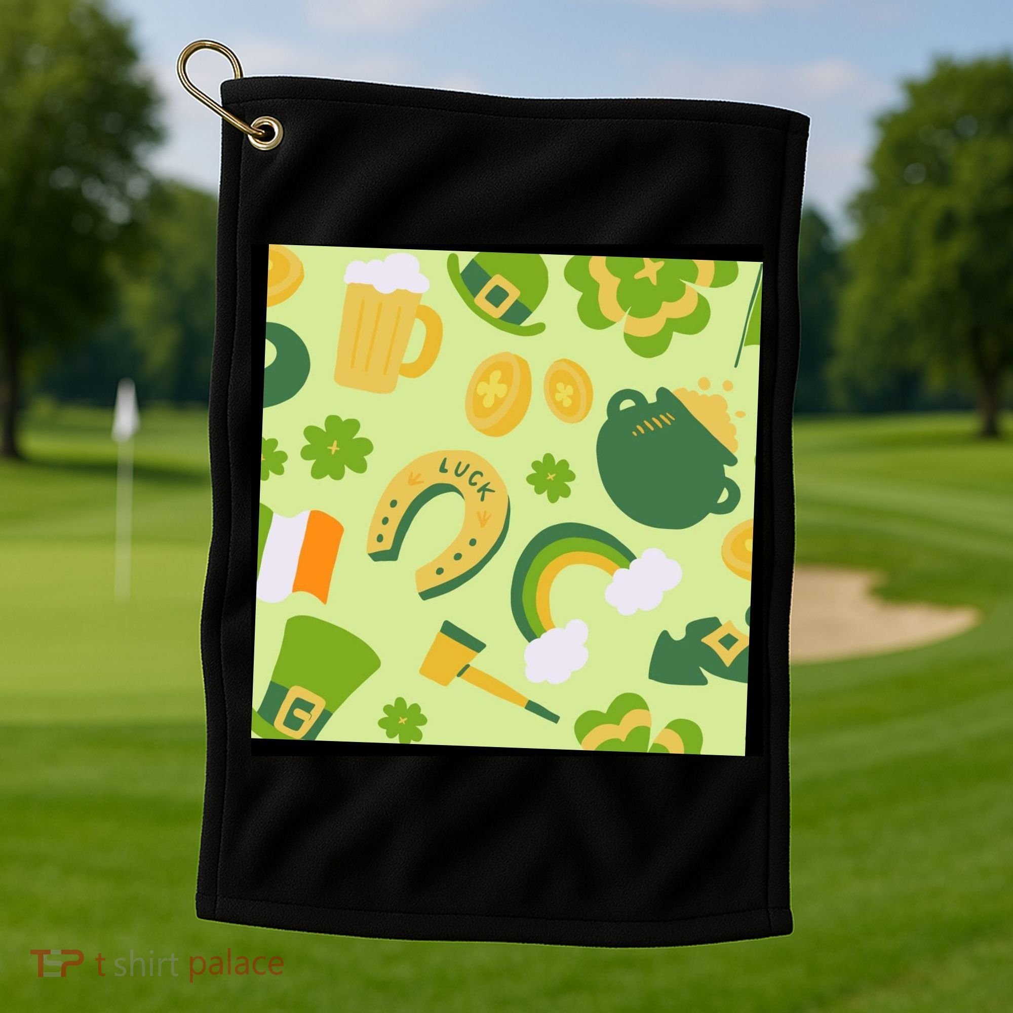 Ireland St Patrick's Day Celebration Golf Towel