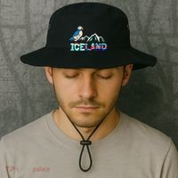 Iceland Stud Puffin Icelandic Bird Nordic Bucket Hat thumb 2