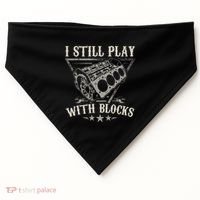 I Still Play With Blocks Car Mechanic Motor Engine USA-Made Doggie Bandana thumb 0
