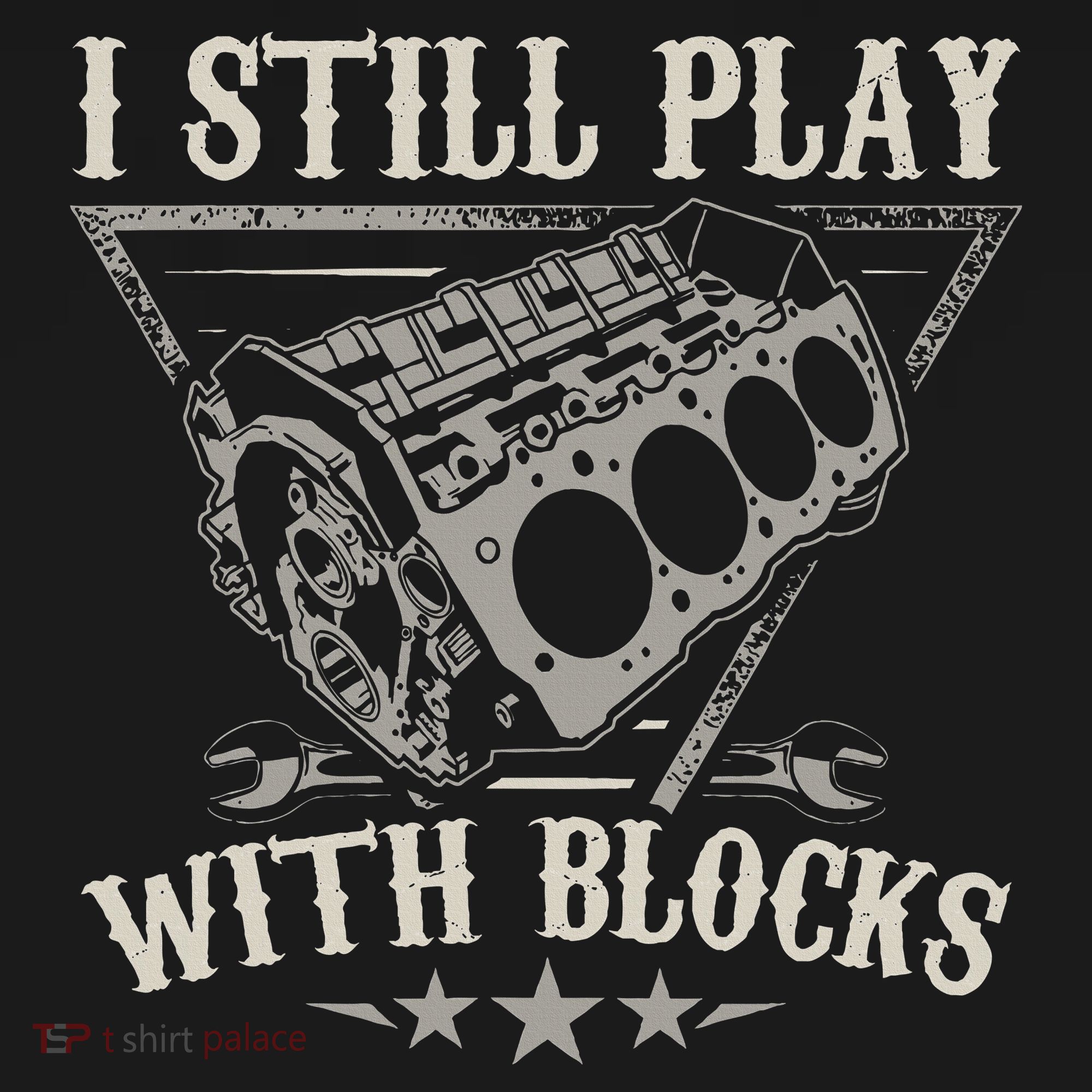 I Still Play With Blocks Car Mechanic Motor Engine USA-Made Doggie Bandana