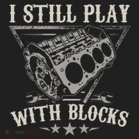 I Still Play With Blocks Car Mechanic Motor Engine Hat thumb 2