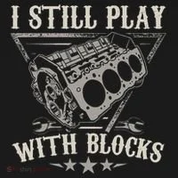 I Still Play With Blocks Car Mechanic Motor Engine Kids Long Sleeve Shirt thumb 2