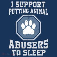 I Support Putting Animal Abusers To Sleep Visor thumb 3