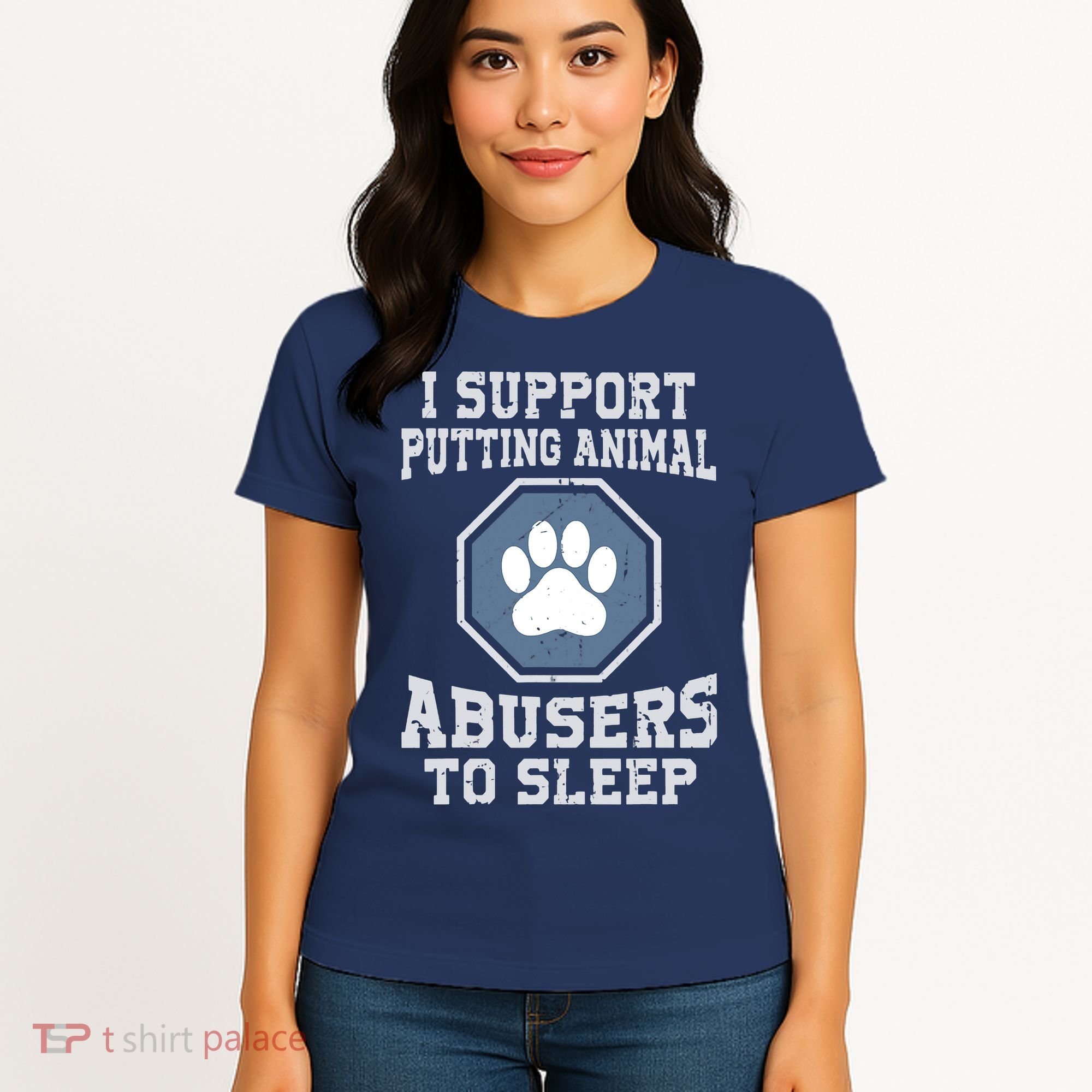I Support Putting Animal Abusers To Sleep Women's T-Shirt