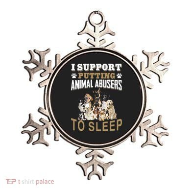 I Support Putting Animal Abusers To Sleep Ornament