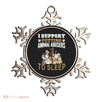 I Support Putting Animal Abusers To Sleep Ornament