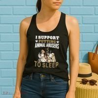 I Support Putting Animal Abusers To Sleep Women's Tank Top thumb 2