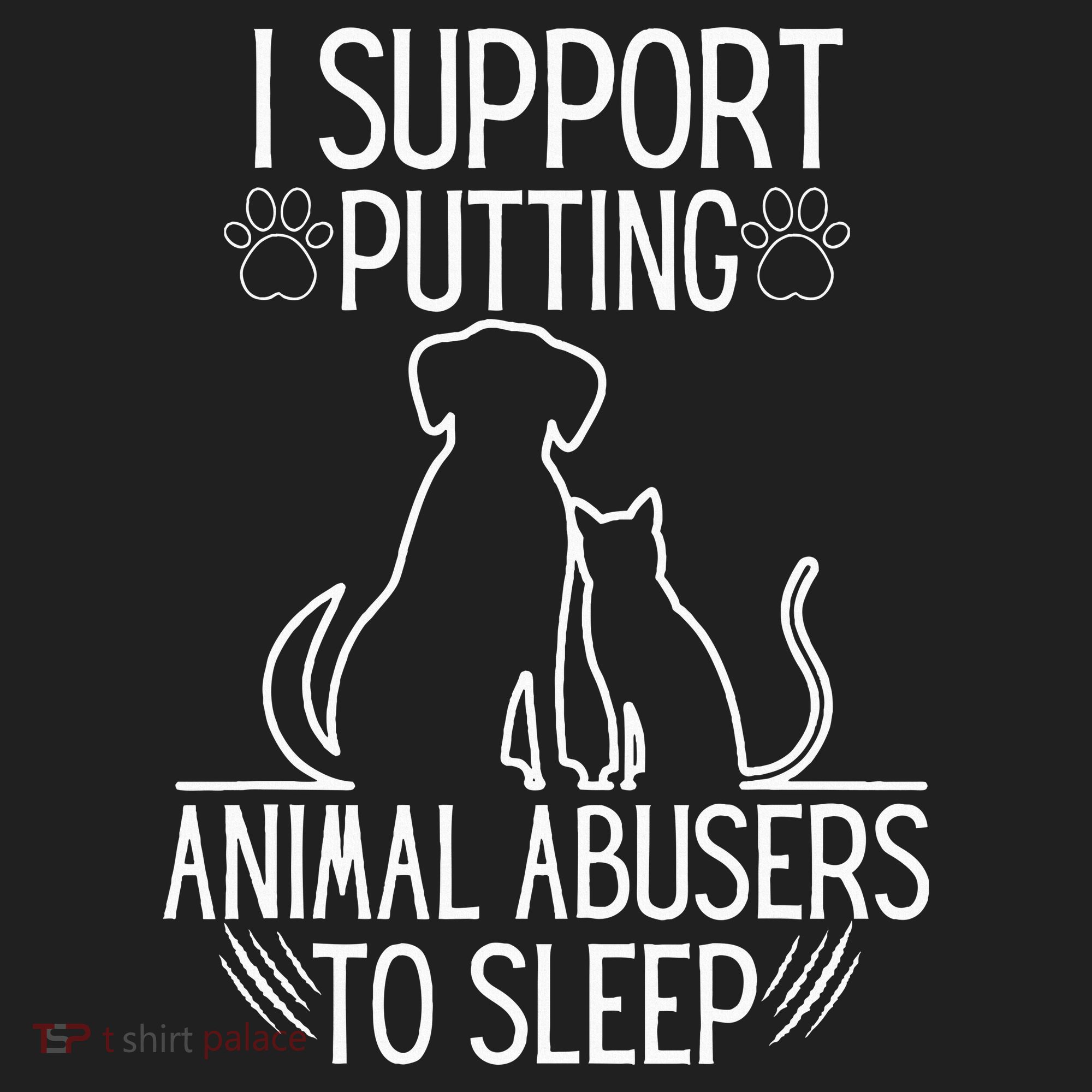 I Support Putting Animal Abusers To Sleep Dog Cat Lover Beanie