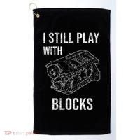 I Still Play With Blocks Golf Towel thumb 0
