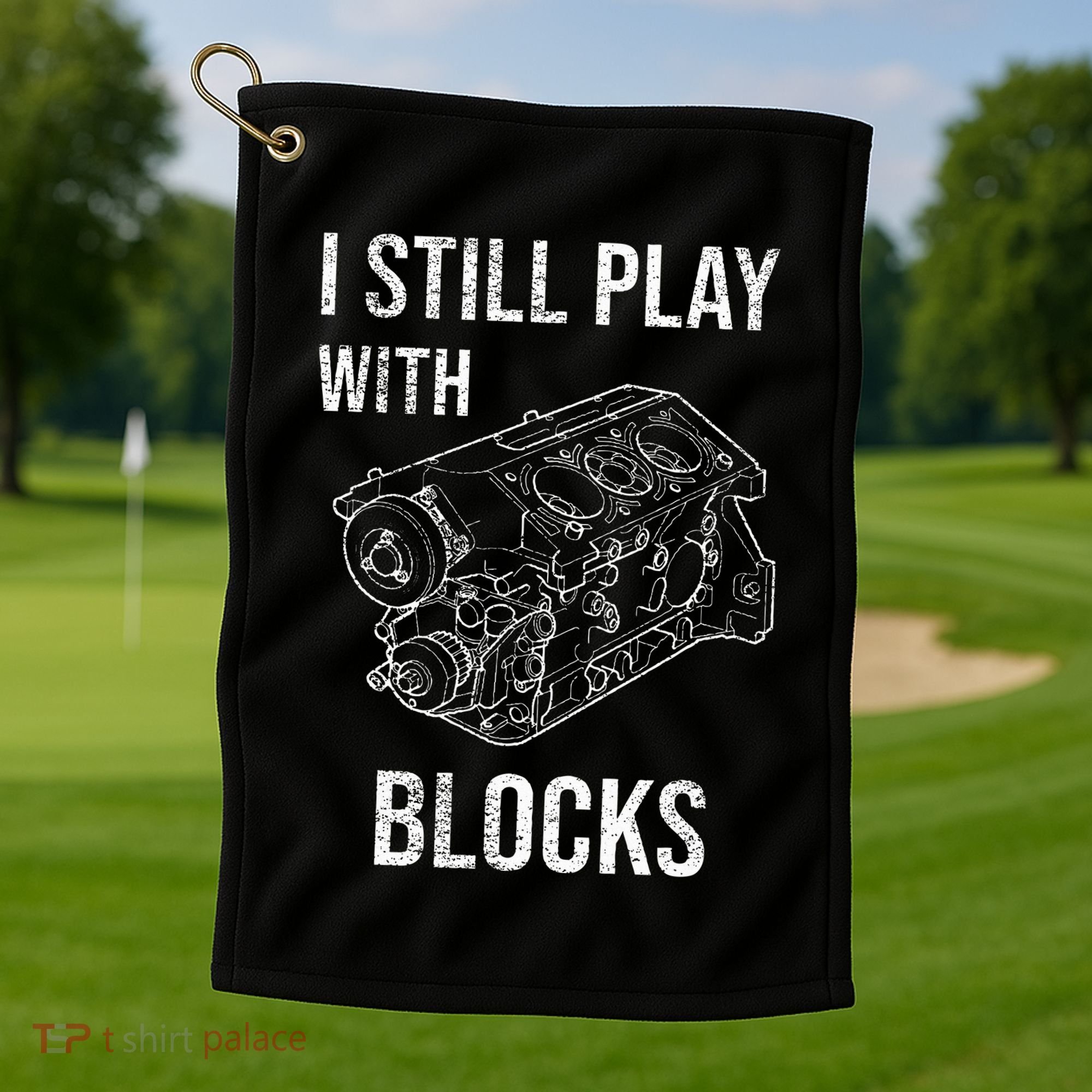 I Still Play With Blocks Golf Towel