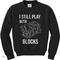 I Still Play With Blocks Kids Sweatshirt thumb 0