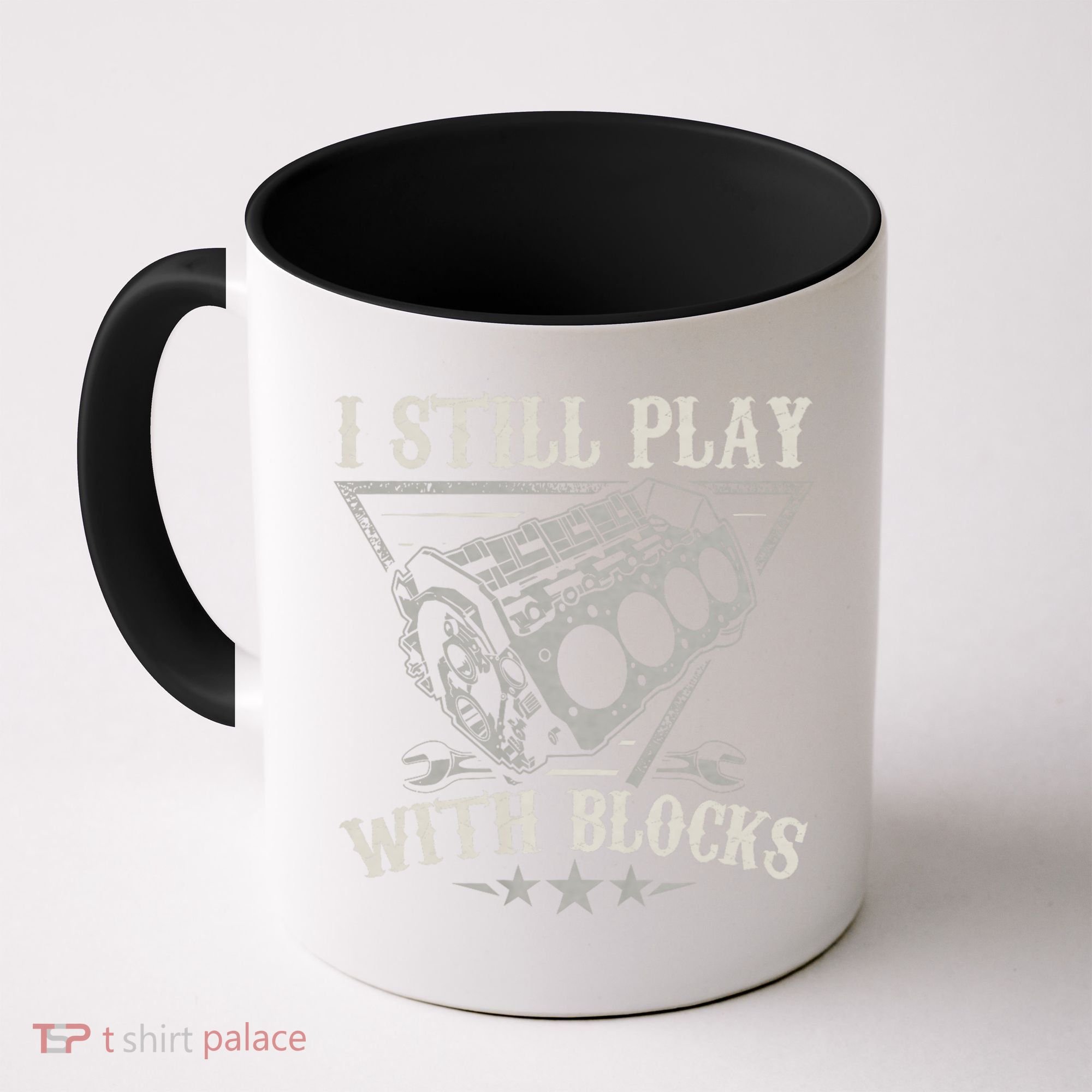 I Still Play With Blocks Car Mechanic Motor Engine Coffee Mug