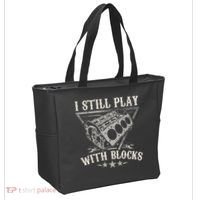 I Still Play With Blocks Car Mechanic Motor Engine Tote Bag thumb 2