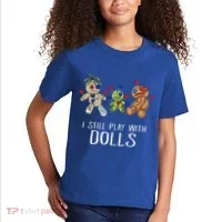 I Still Play With Dolls Voodoo Gift Halloween Kids T-Shirt thumb 2