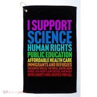 I Support Progressive Liberal Democratic Causes Golf Towel thumb 0